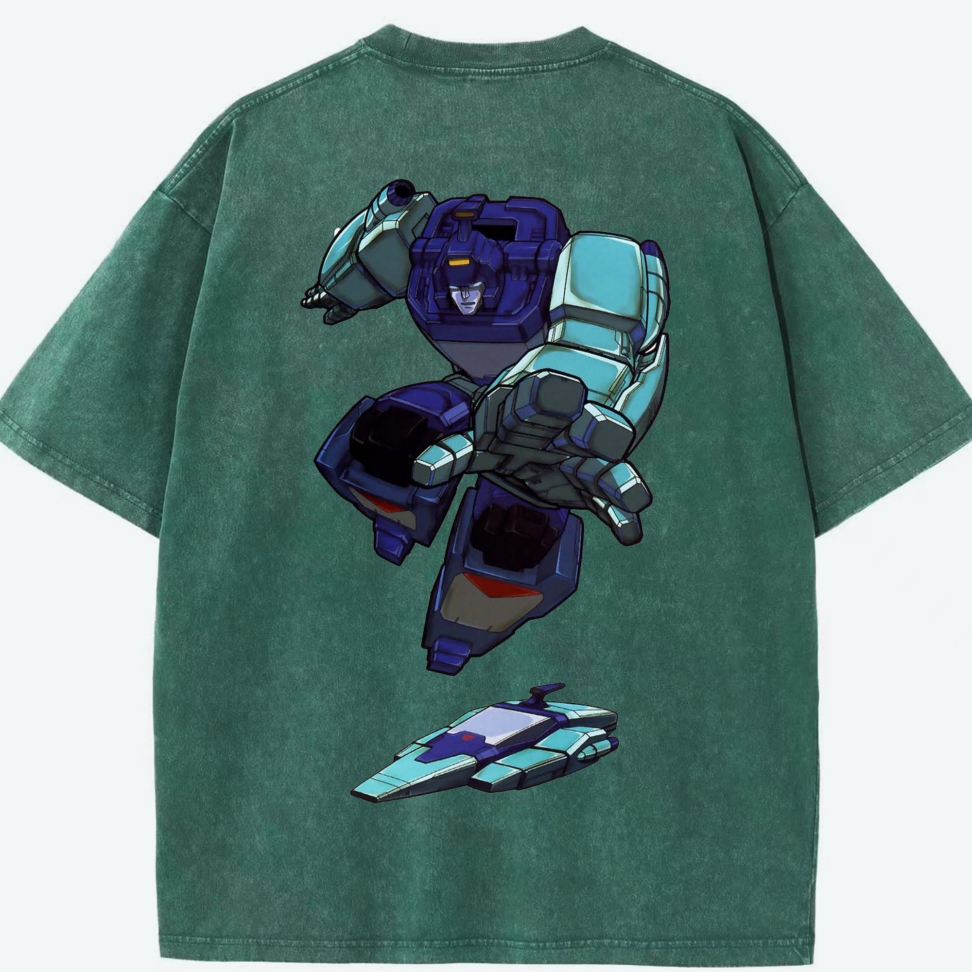 （画像用）  綿100% ヴィンテージ風 半袖Tシャツ（背面プリント）